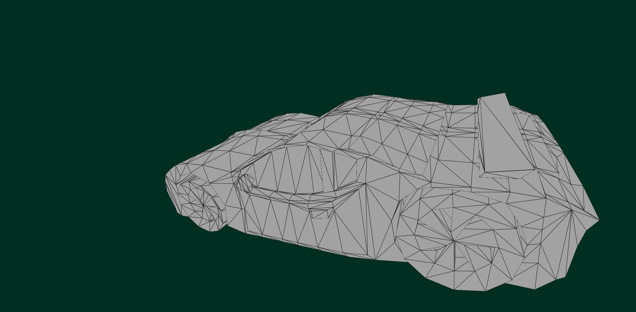 Sp22Car car Low-poly 3D model_20