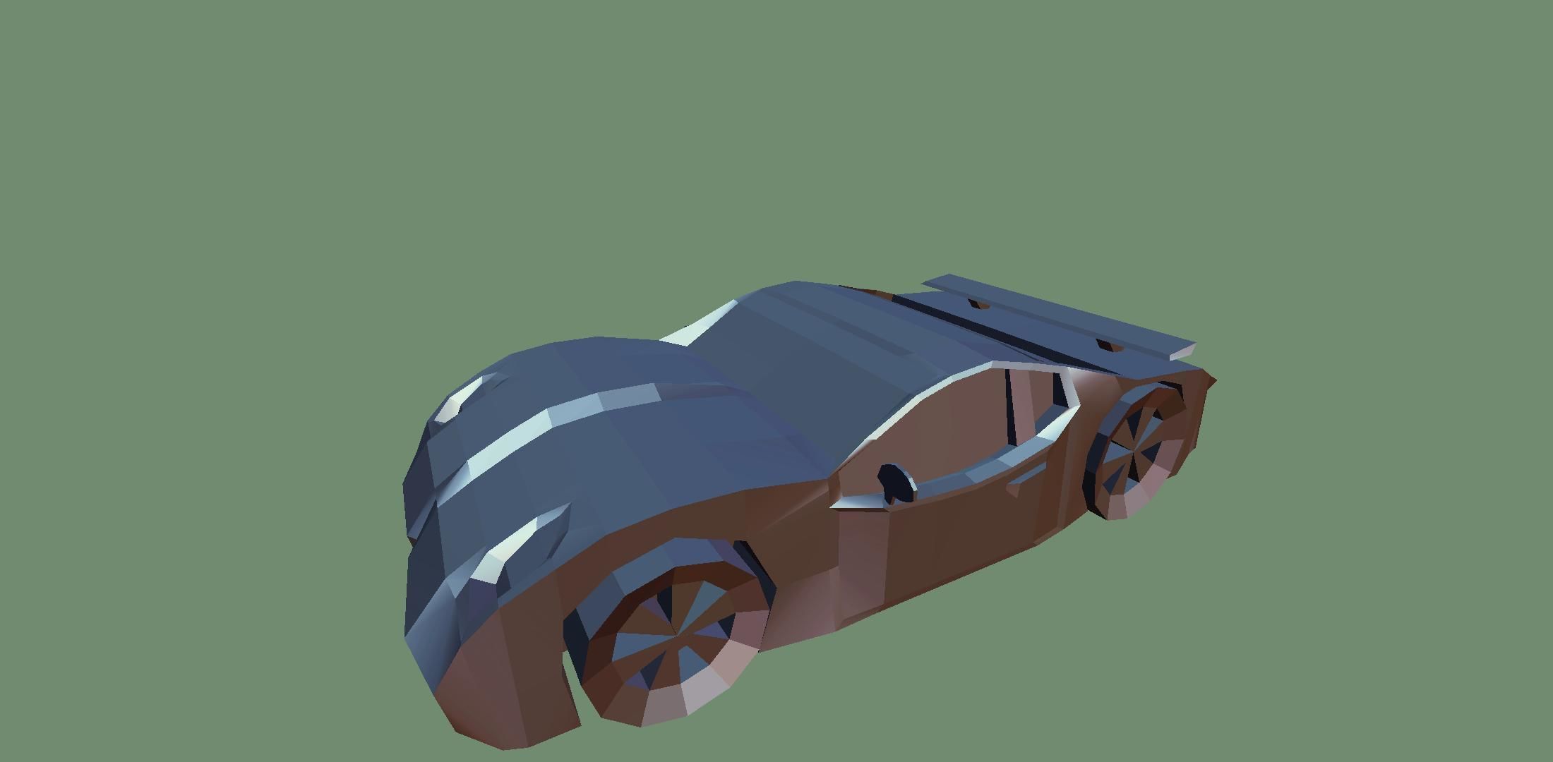 Sp22Car car Low-poly 3D model_8