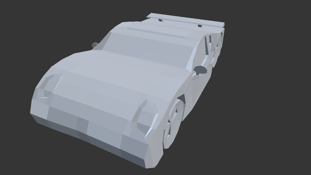 Sp22Car car Low-poly 3D model_5