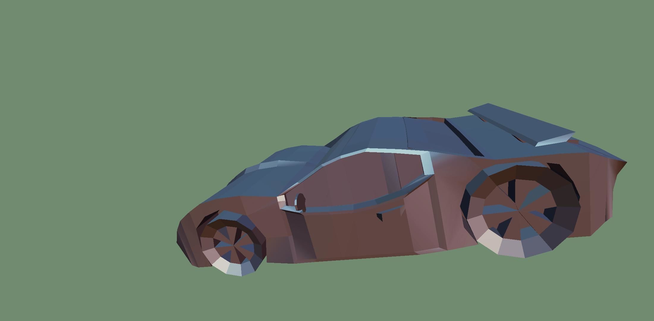 Sp22Car car Low-poly 3D model_1