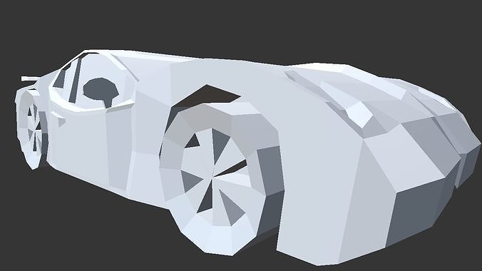 Sp22Car car Low-poly 3D model