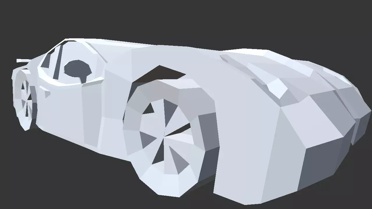 Sp22Car car Low-poly 3D model_0