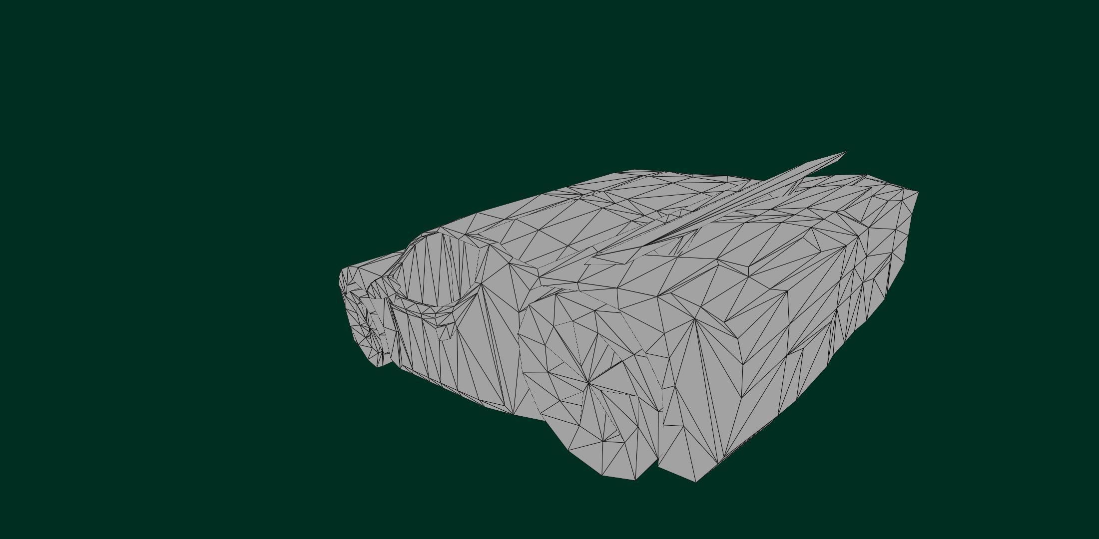 Sp22Car car Low-poly 3D model_21