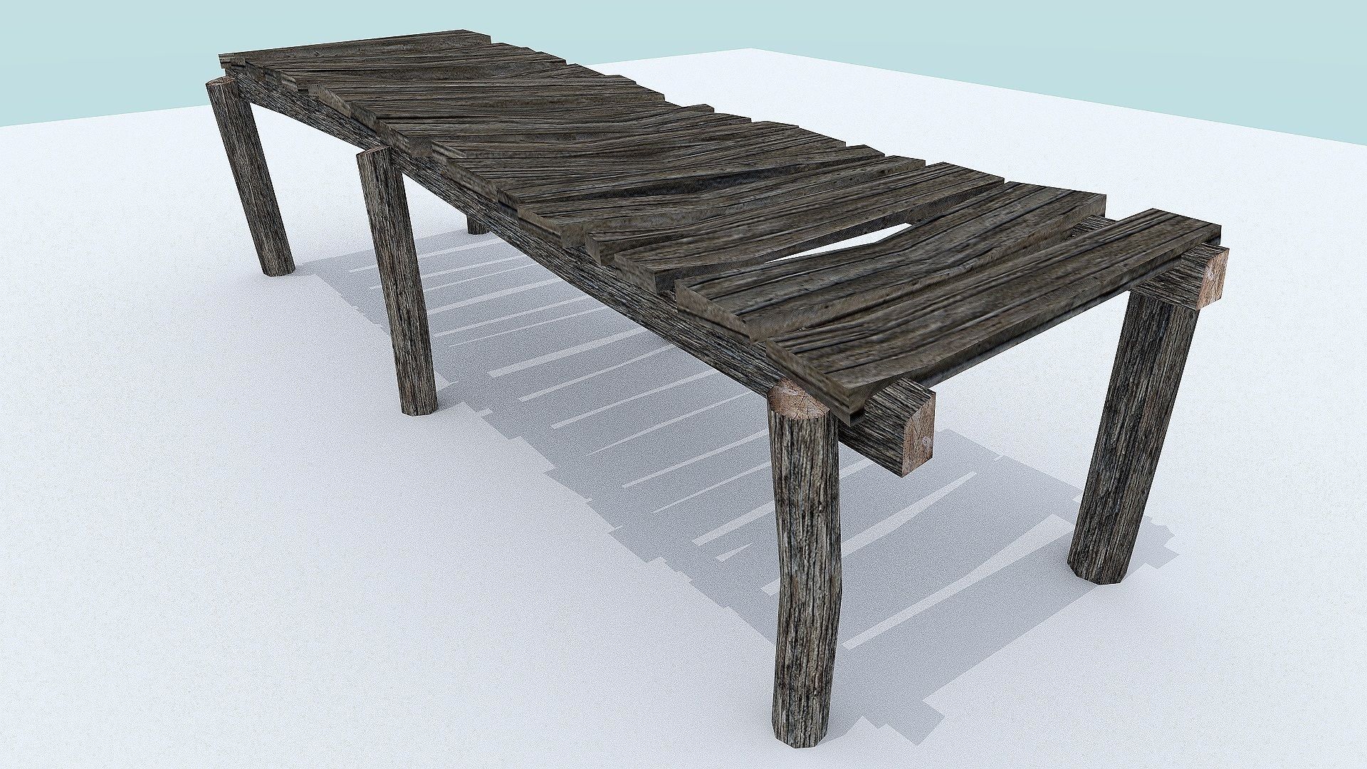 Wooden Docks Pack Low-poly 3D model_22