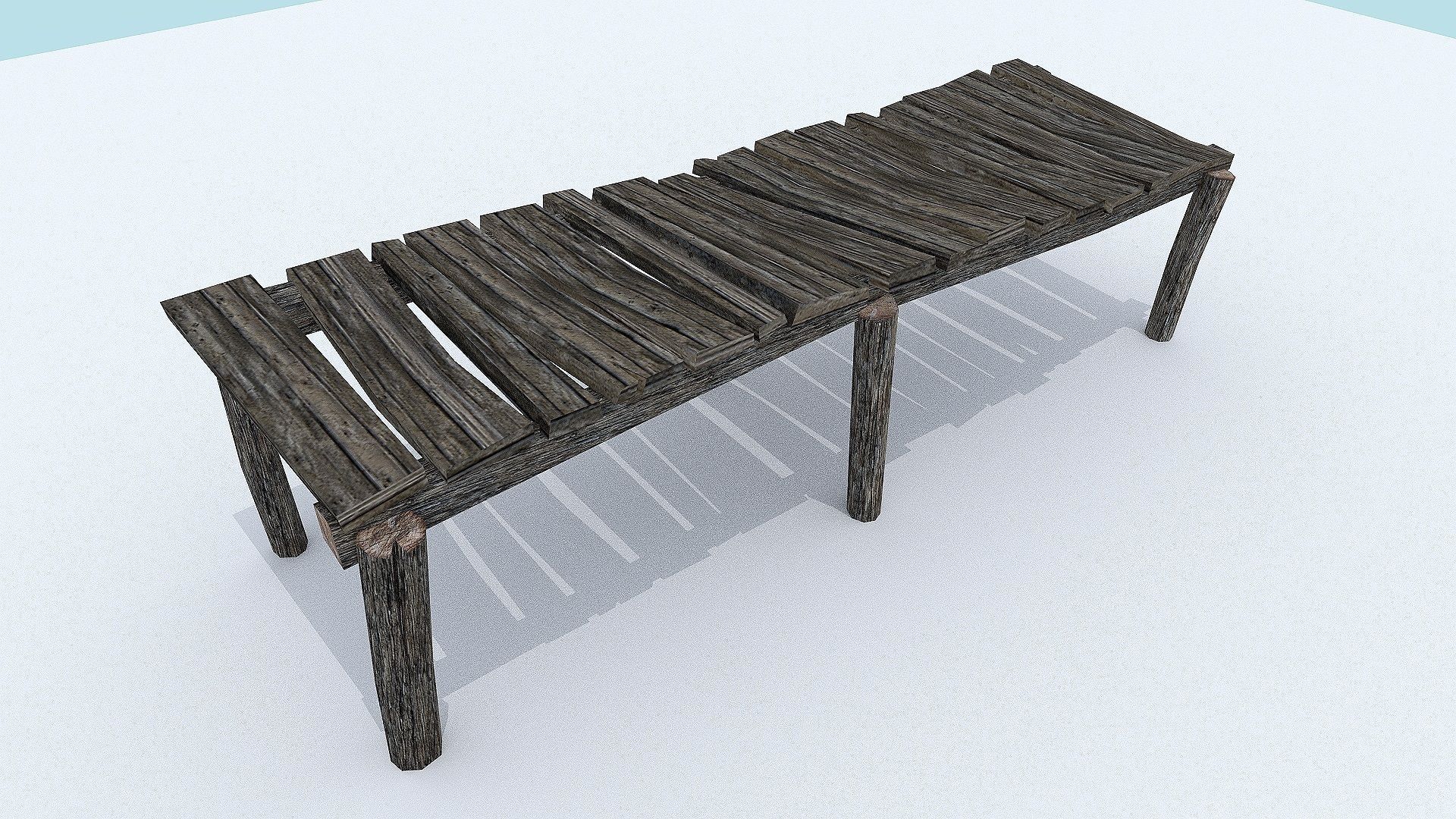 Wooden Docks Pack Low-poly 3D model_21