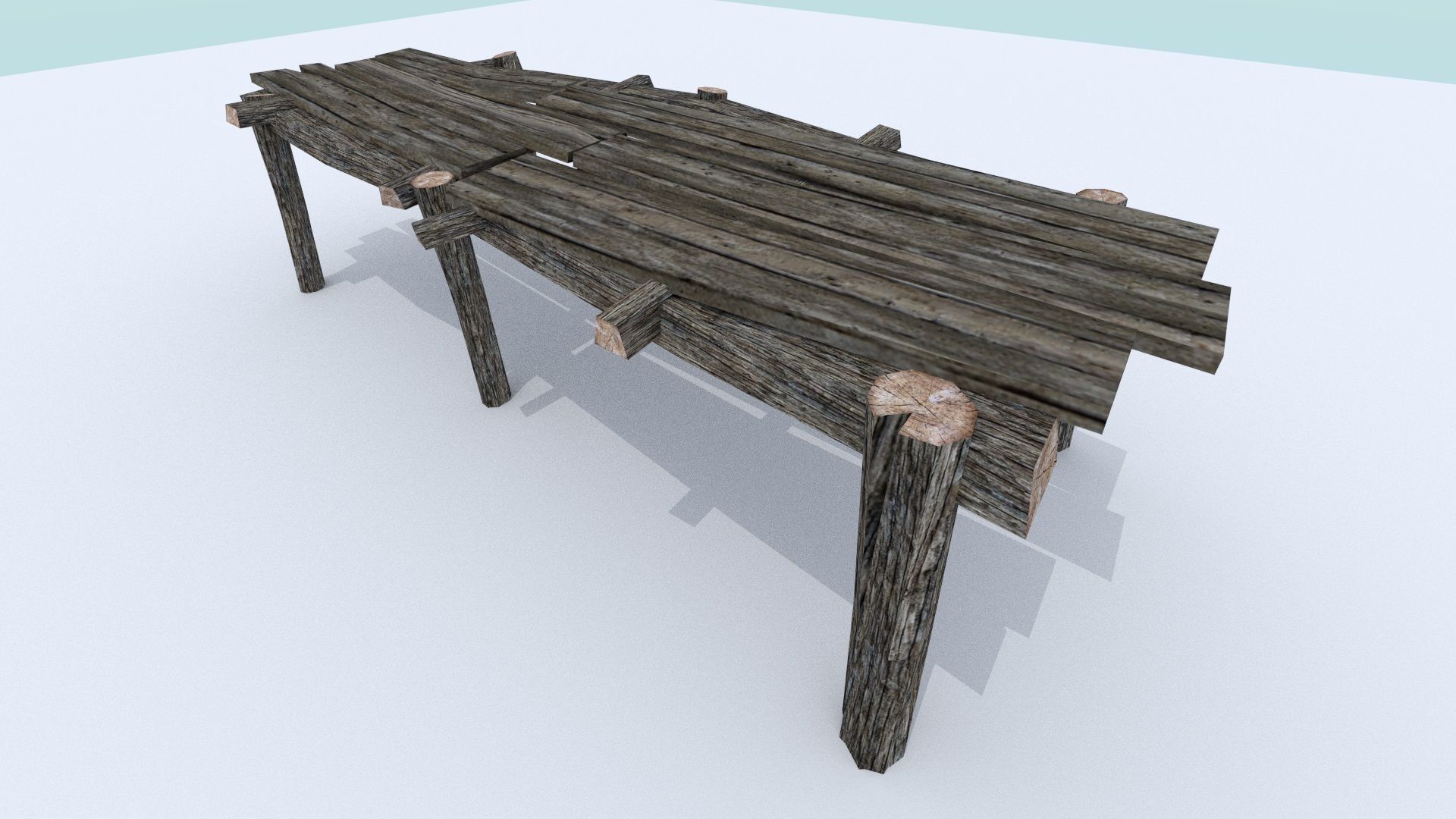 Wooden Docks Pack Low-poly 3D model_18