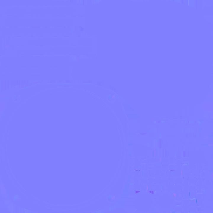 US CLOCK GAUGE Low-poly 3D model_8