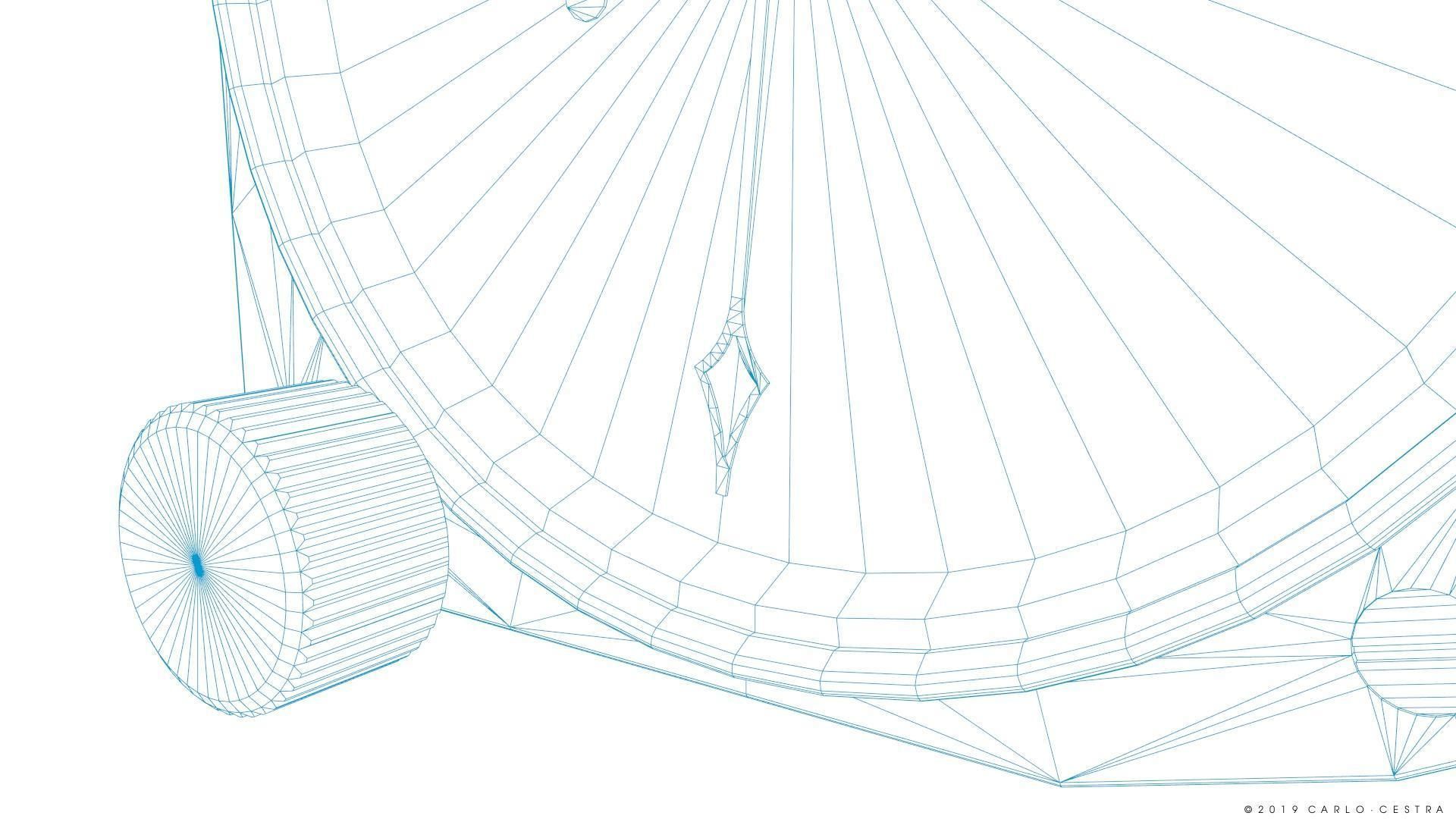 US CLOCK GAUGE Low-poly 3D model_22