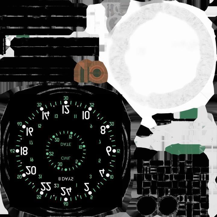 US CLOCK GAUGE Low-poly 3D model_6