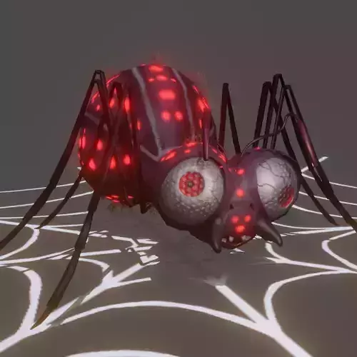 spider Low-poly 3D model