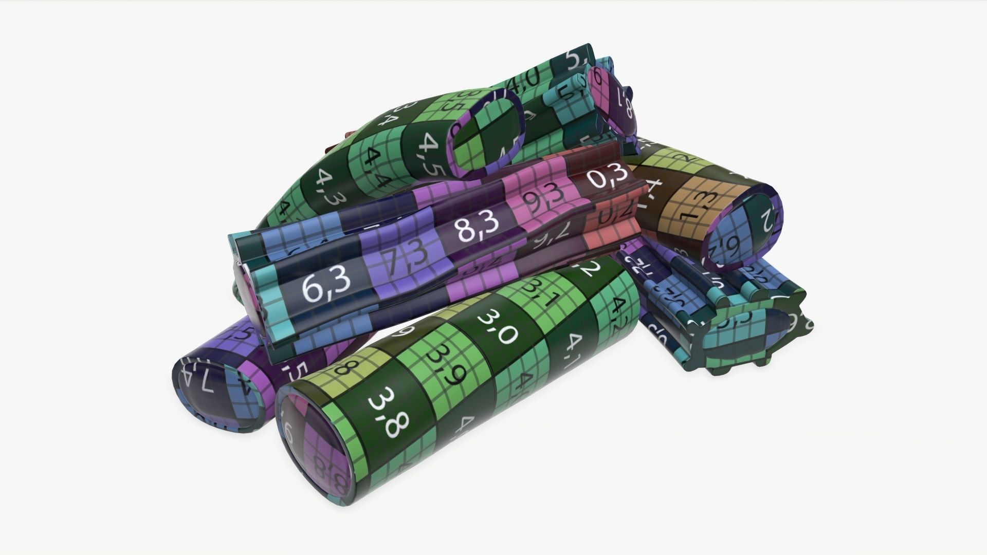 Colorful jelly candies 3D model_10