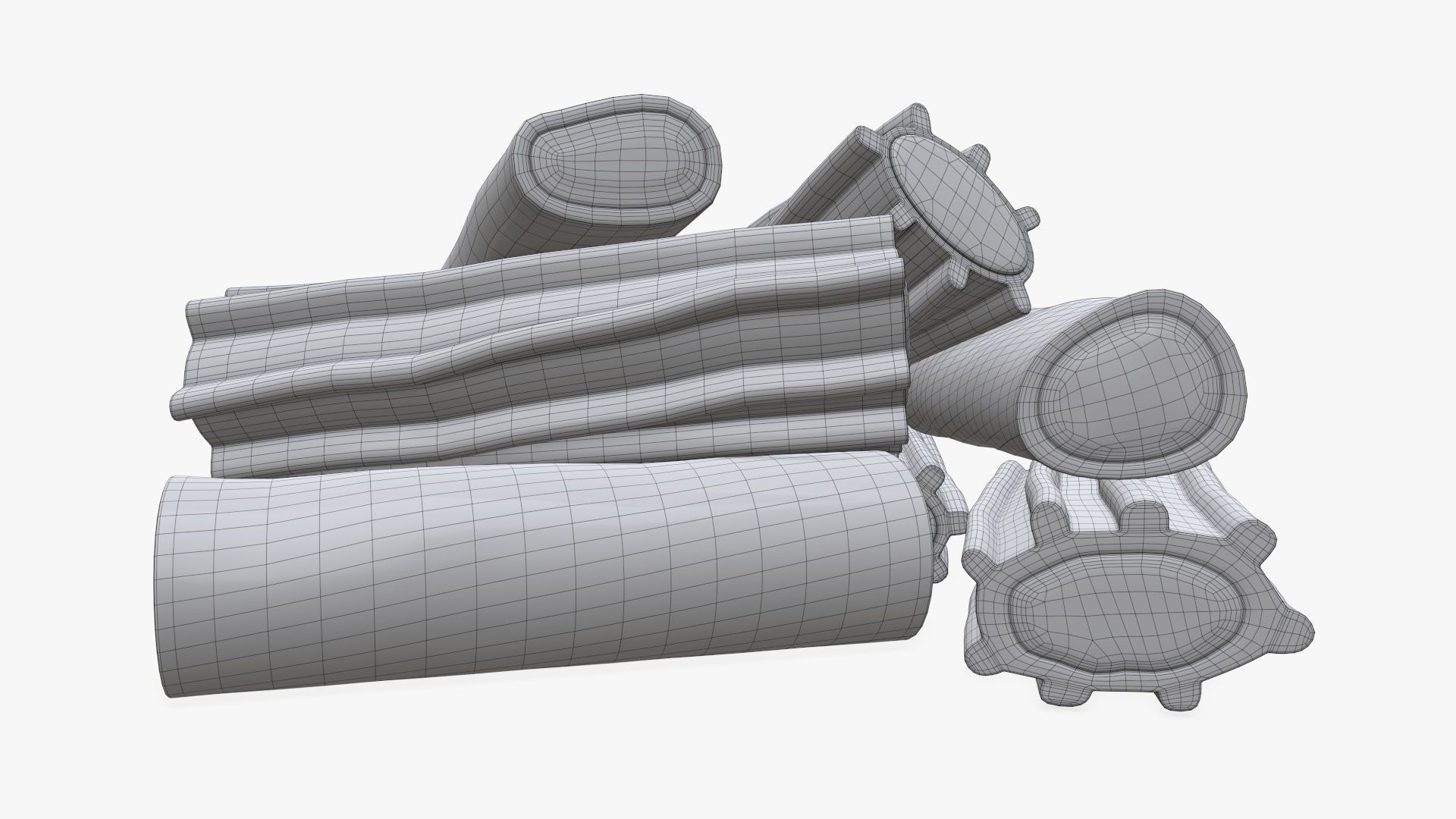 Colorful jelly candies 3D model_6