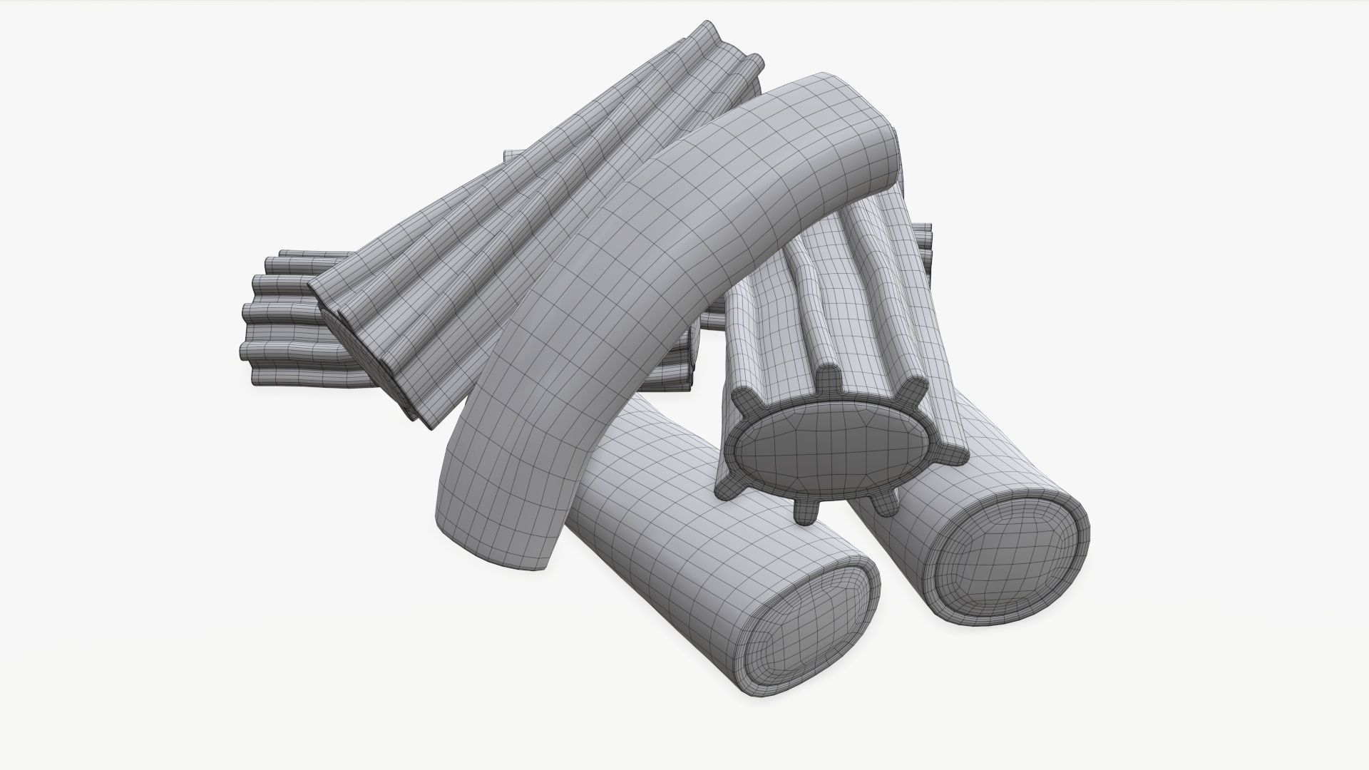 Colorful jelly candies 3D model_7