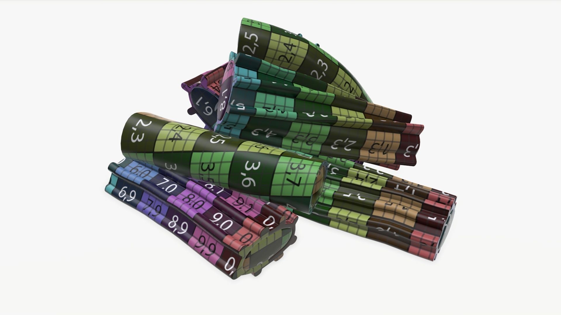 Colorful jelly candies 3D model_13