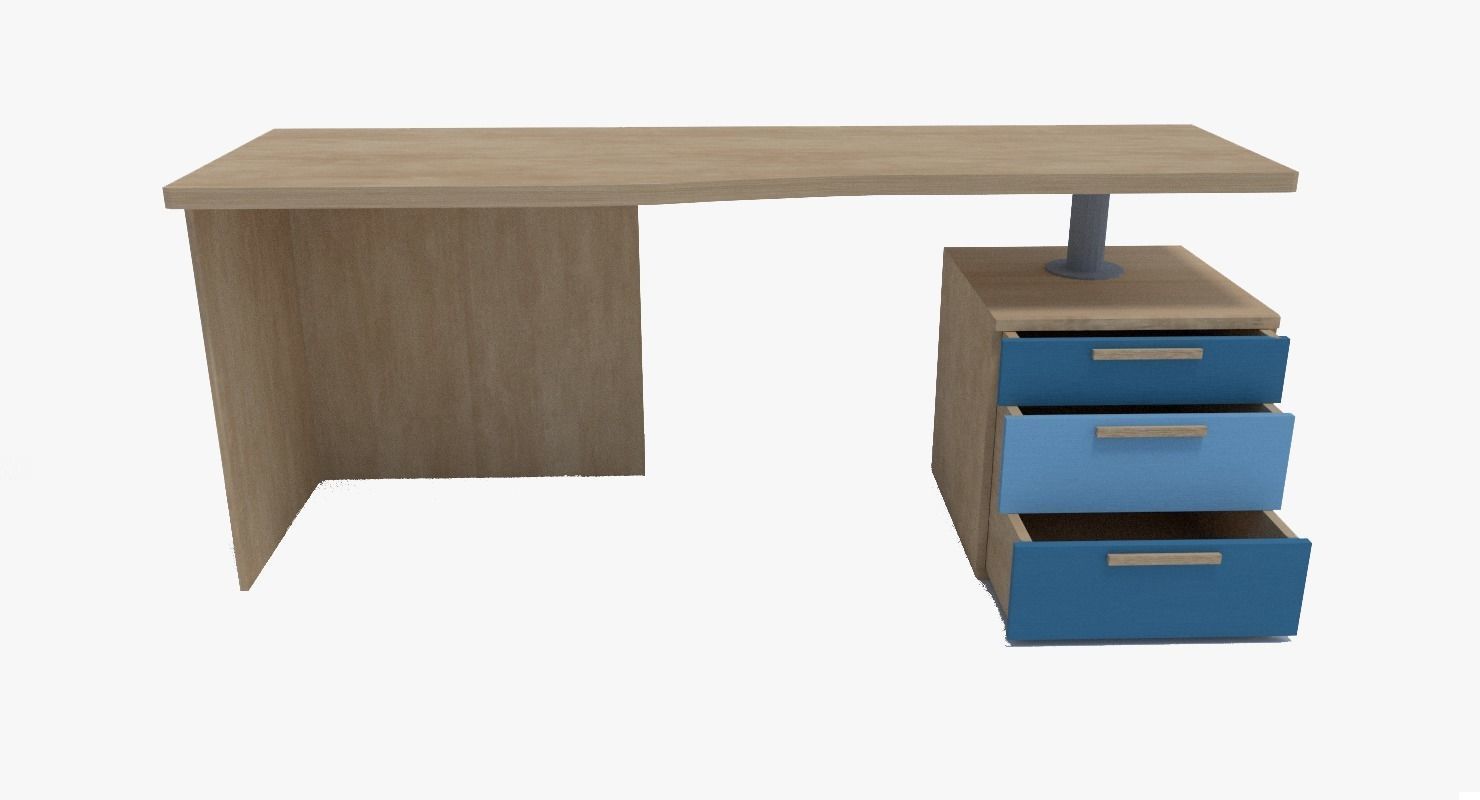 Bedroom - Desk Low-poly 3D model_5