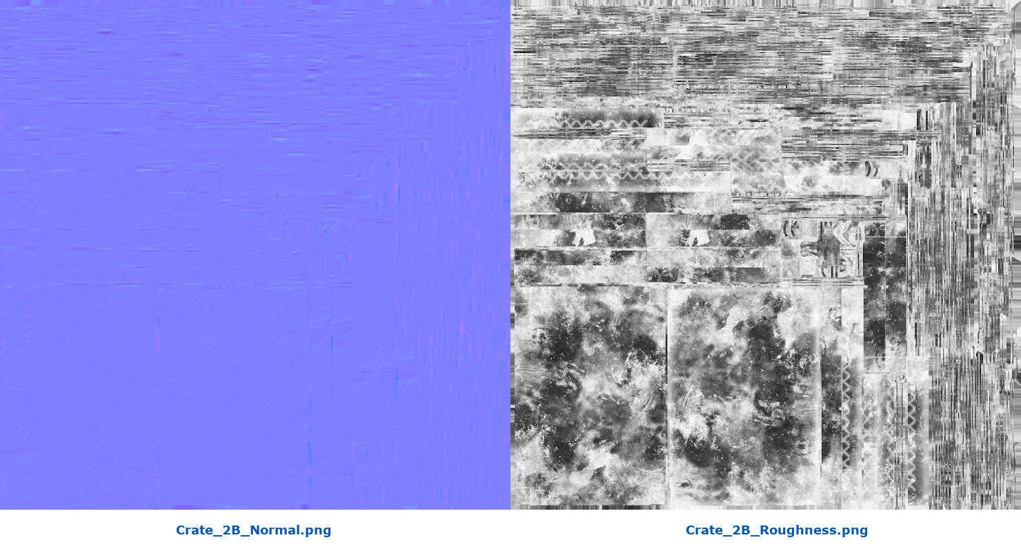 Crate 2B Low-poly 3D model_9