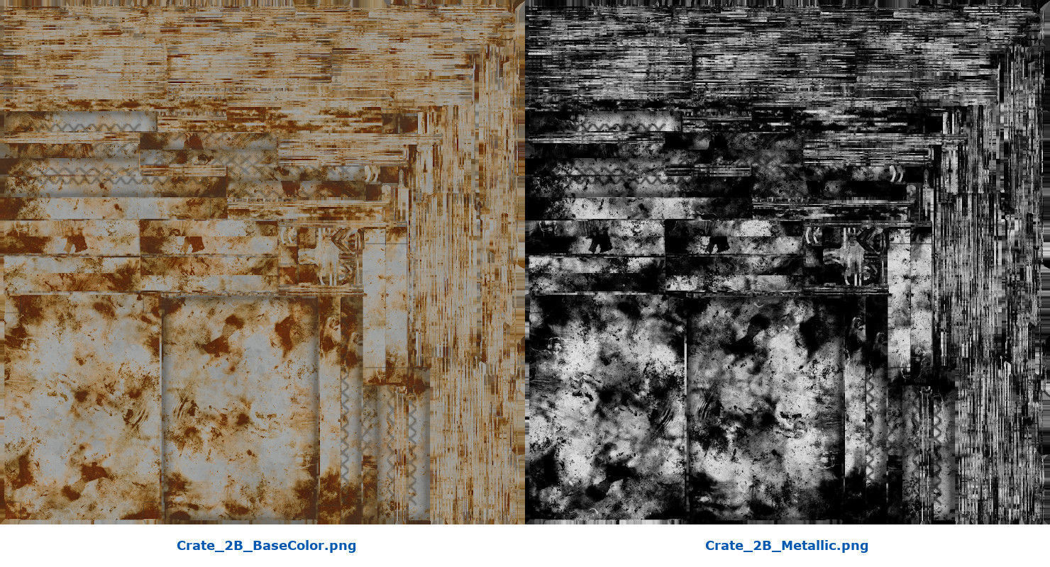 Crate 2B Low-poly 3D model_8