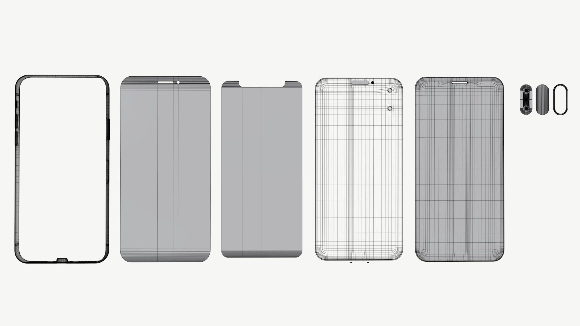 Smartphone mock up 01 3D model_4