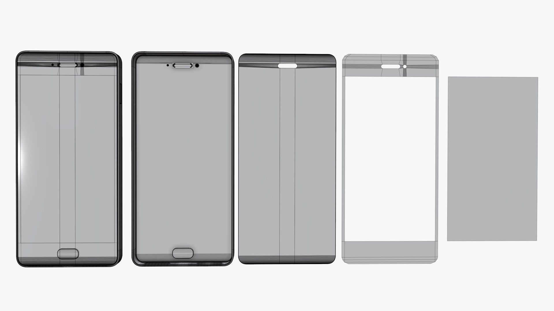 Smartphone mock up 03 3D model_9