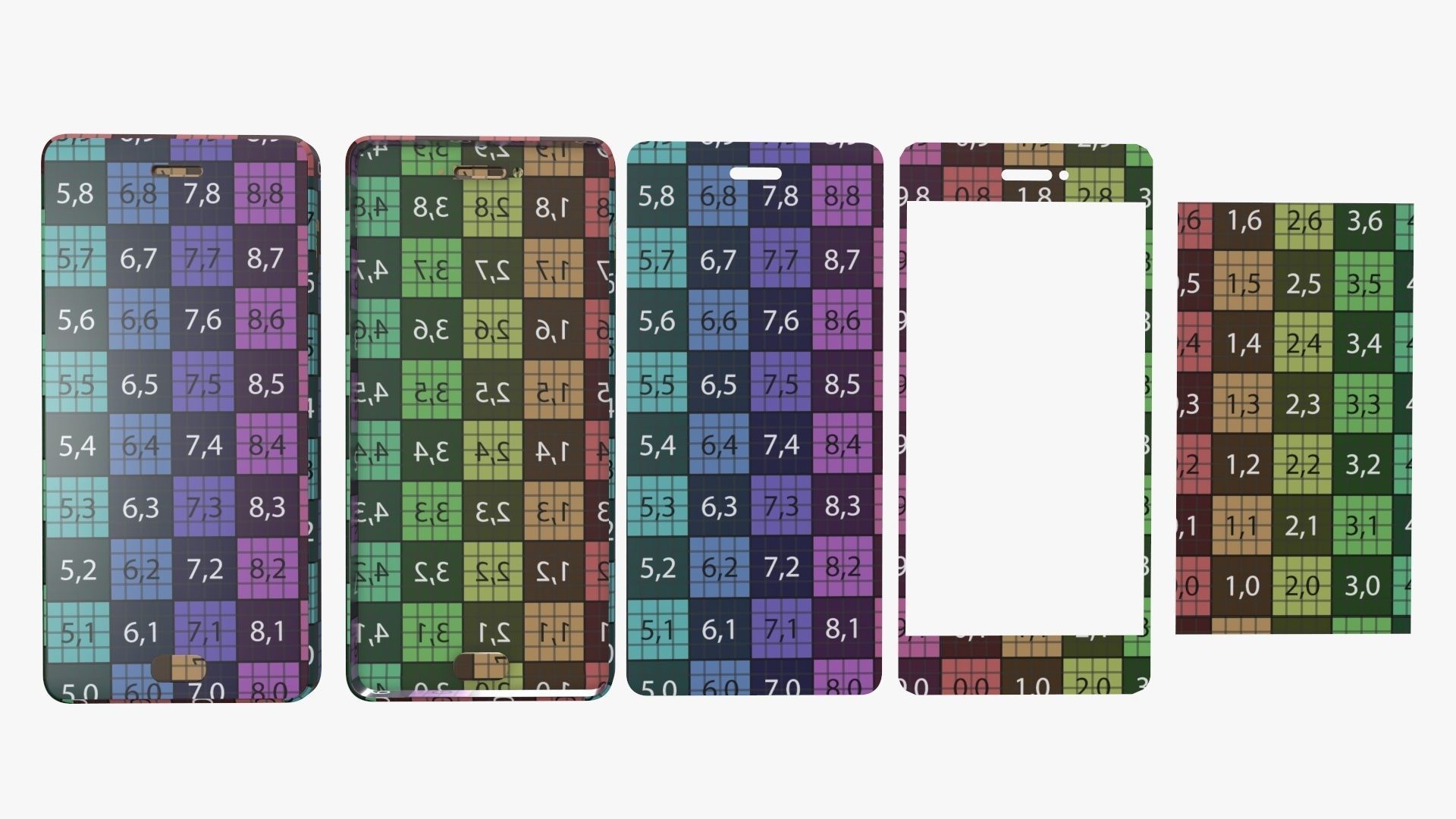 Smartphone mock up 03 3D model_10