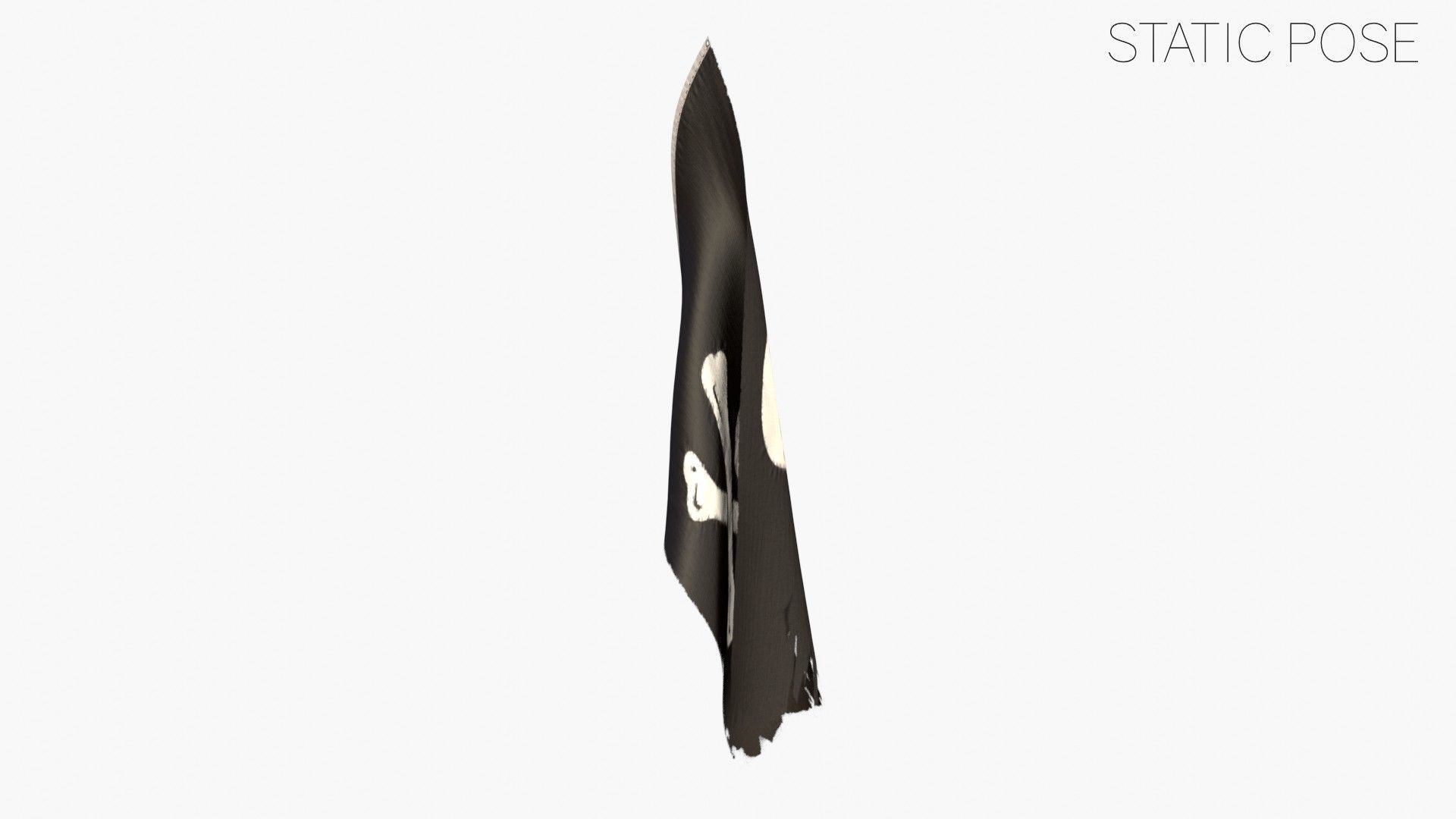 Pirate Flag - Edward England Low-poly 3D model_8