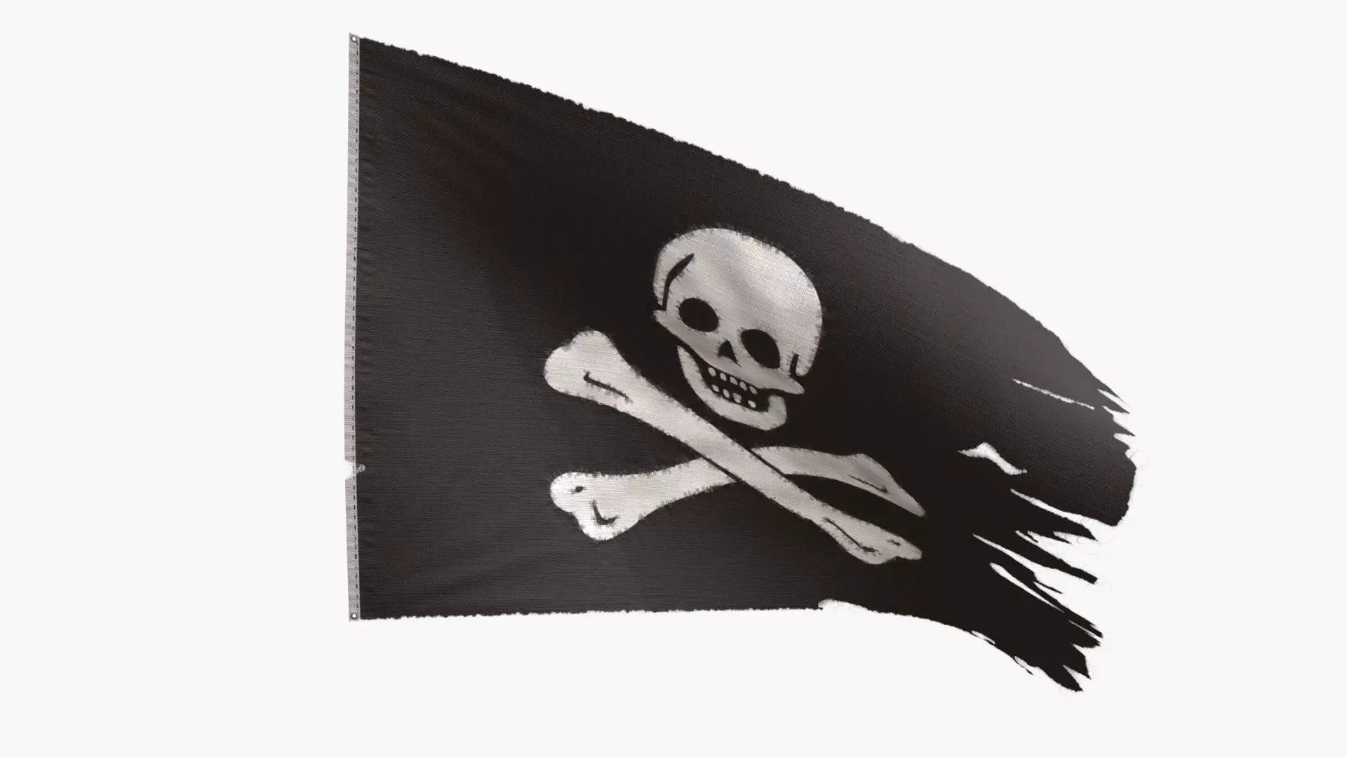 Pirate Flag - Edward England Low-poly 3D model_0