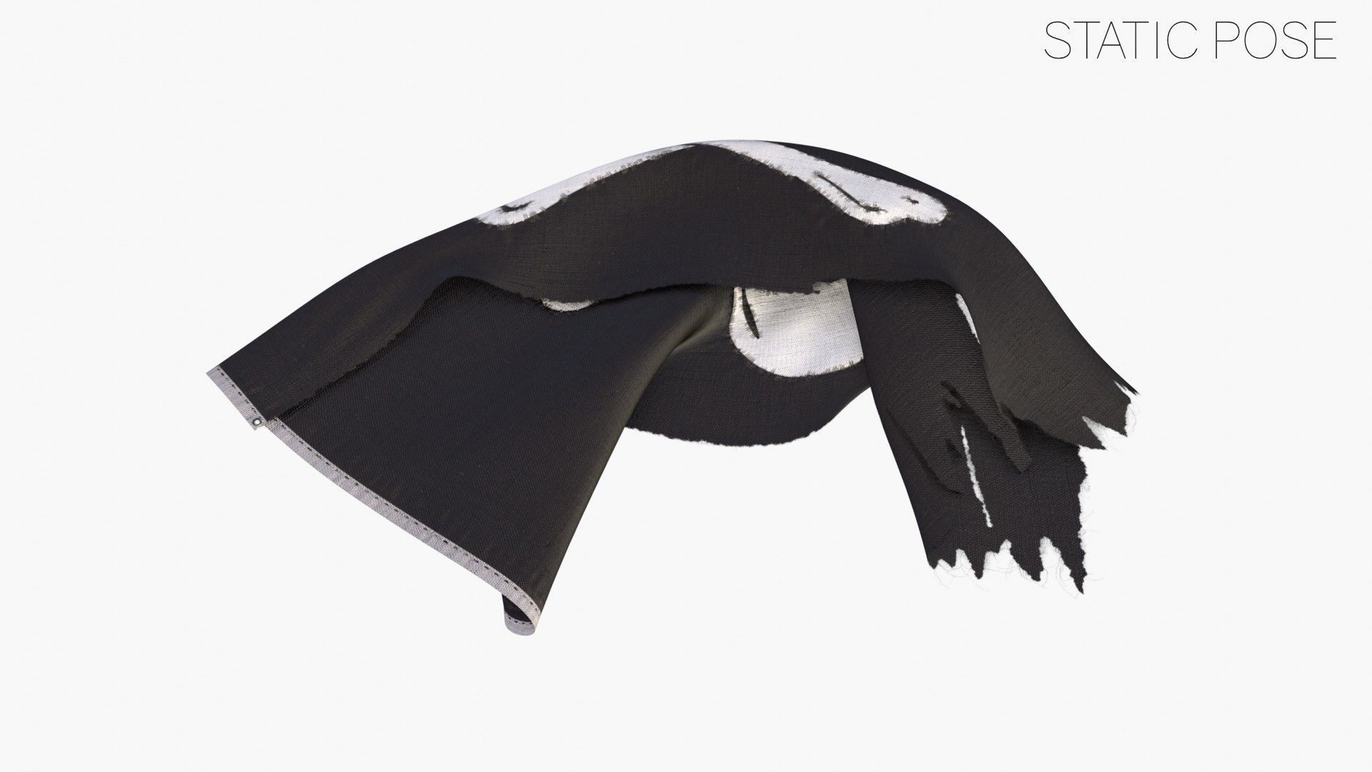 Pirate Flag - Edward England Low-poly 3D model_11