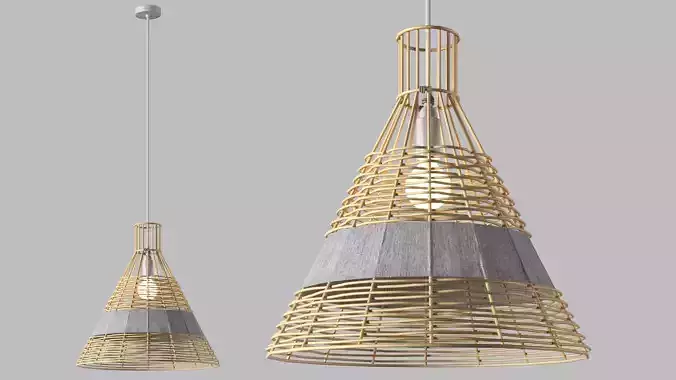 Wickerwork light