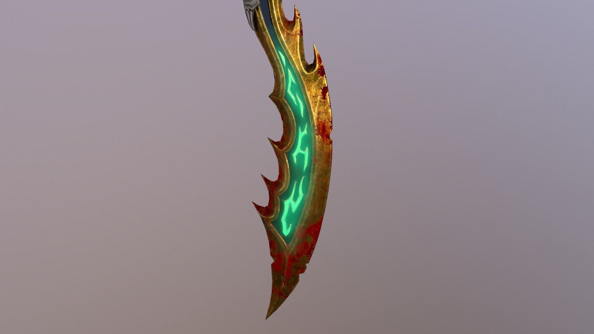 Stylized axe Low-poly 3D model_2