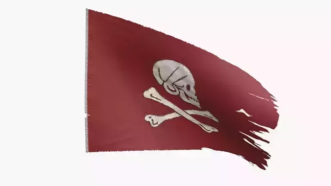 Pirage Flag - Henry Every Low-poly 3D model