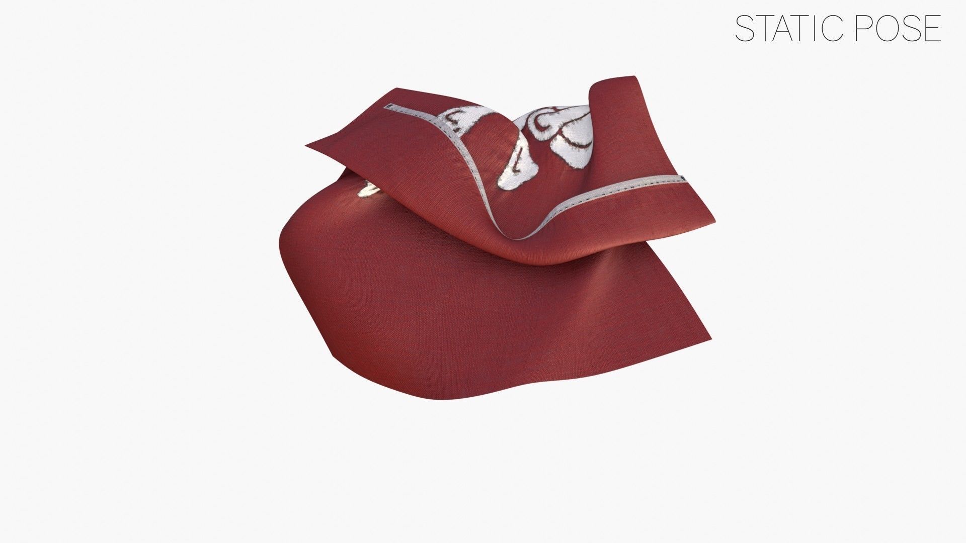 Pirage Flag - Henry Every Low-poly 3D model_10