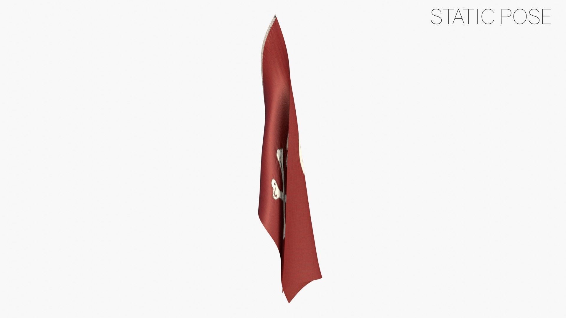 Pirage Flag - Henry Every Low-poly 3D model_8