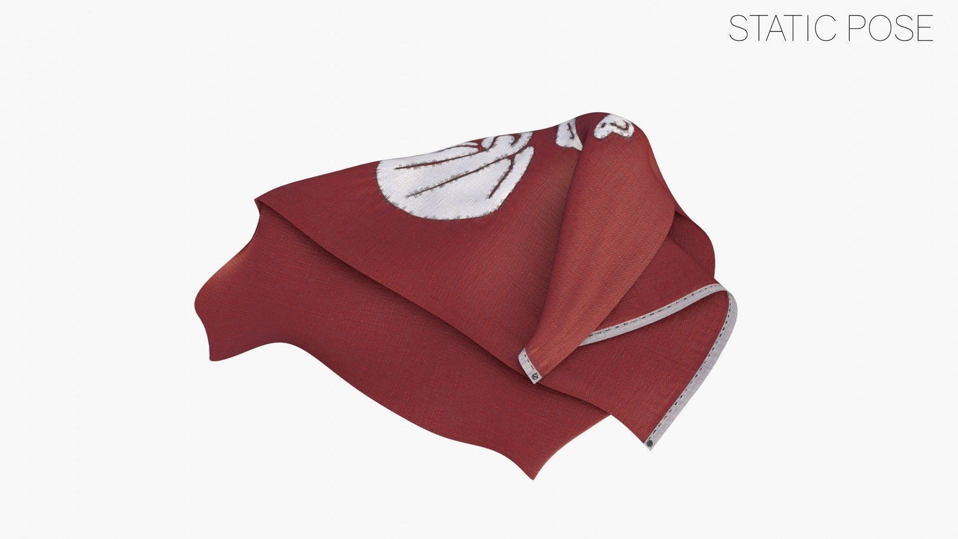 Pirage Flag - Henry Every Low-poly 3D model_12