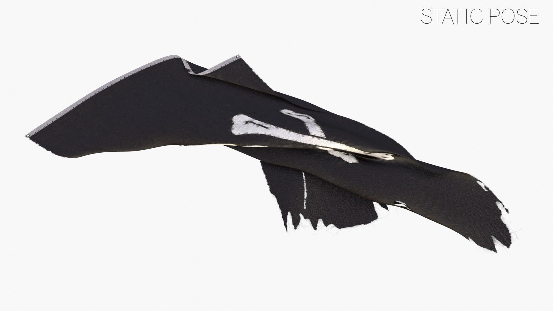 Pirage Flag - Henry Every Low-poly 3D model_14