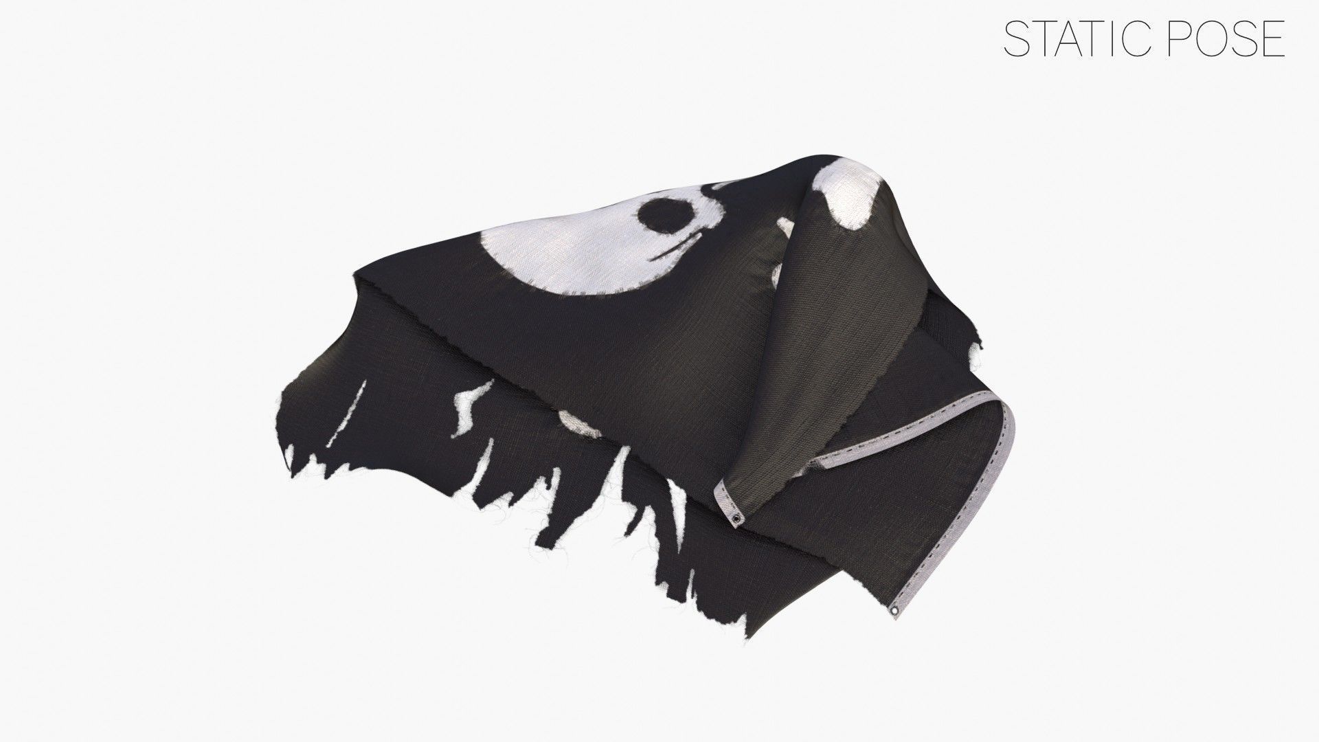 Pirate Flag - Stede Bonnet Low-poly 3D model_12