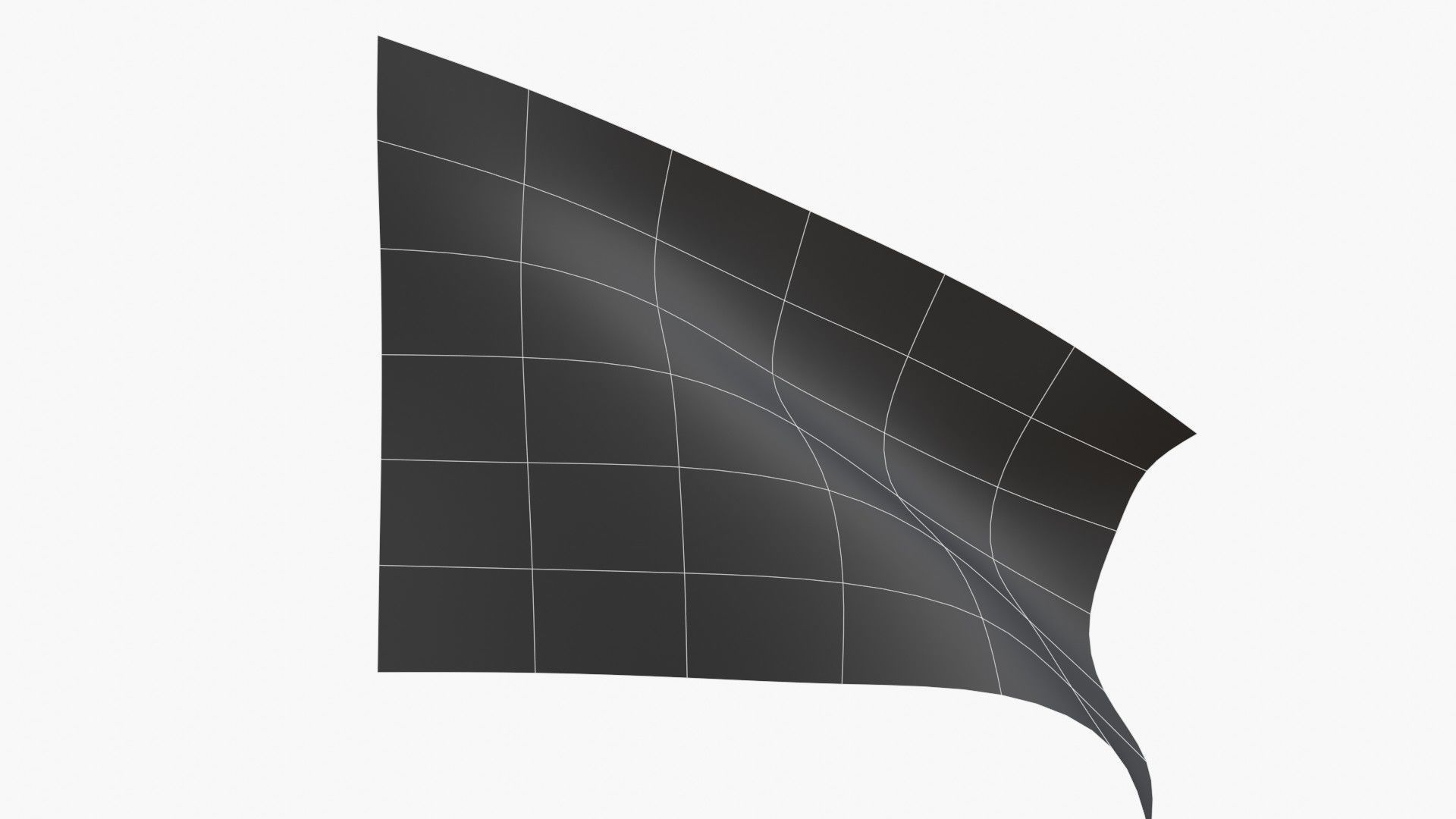 Pirate Flag - Stede Bonnet Low-poly 3D model_15