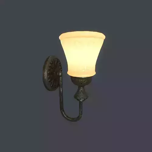 Wall Lamp v1 Low-poly 3D model