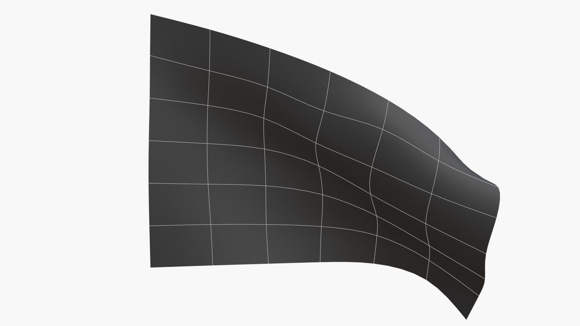 Pirate Flag - Francis Spriggs and Edward Lowe Low-poly 3D model_12