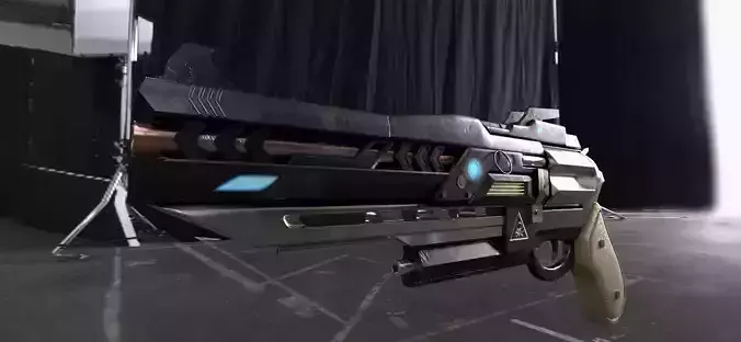 Sci-fi gun 3D model