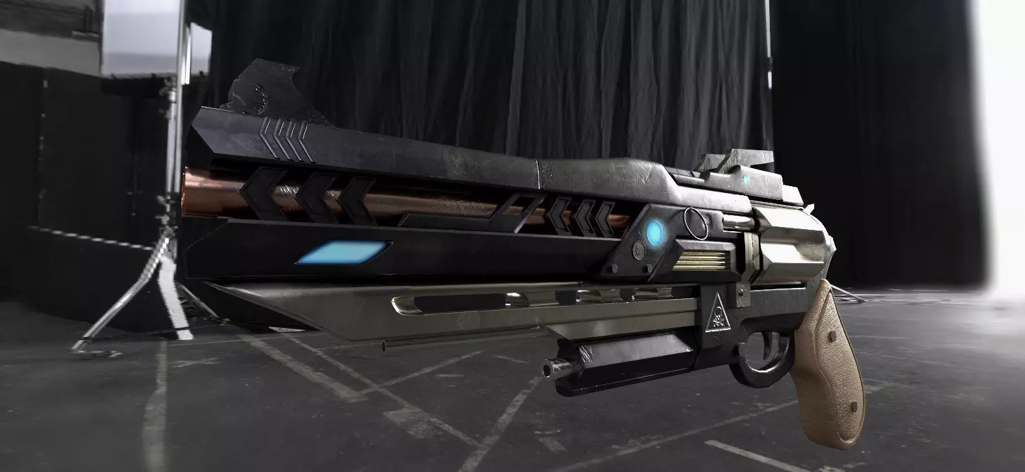 Sci-fi gun 3D model
