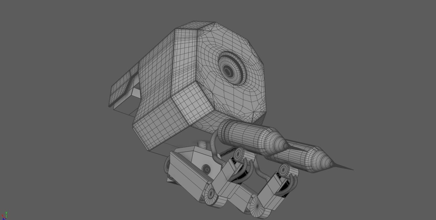 robot flying 3D model_3