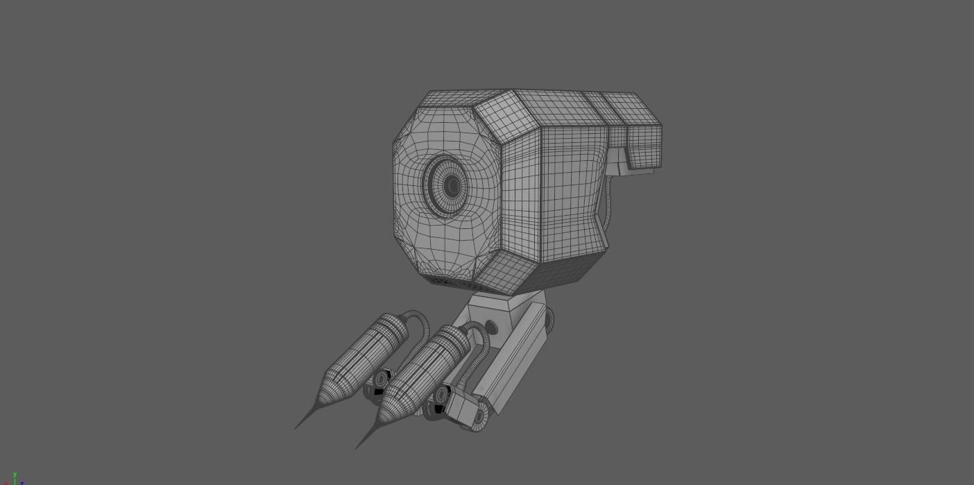 robot flying 3D model_2