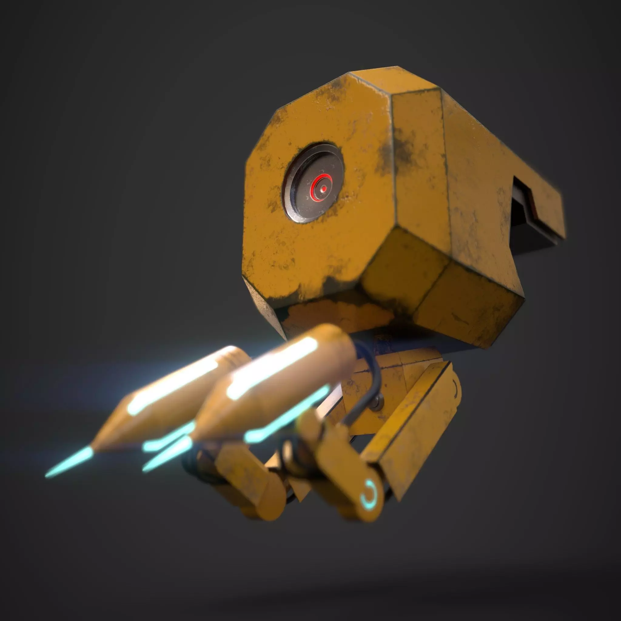 robot flying 3D model_0