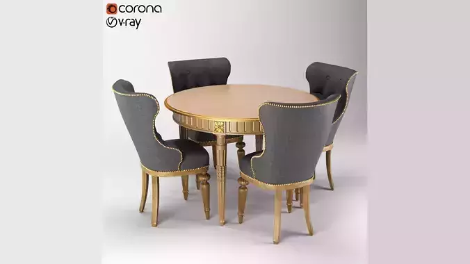 Table chair classic 01