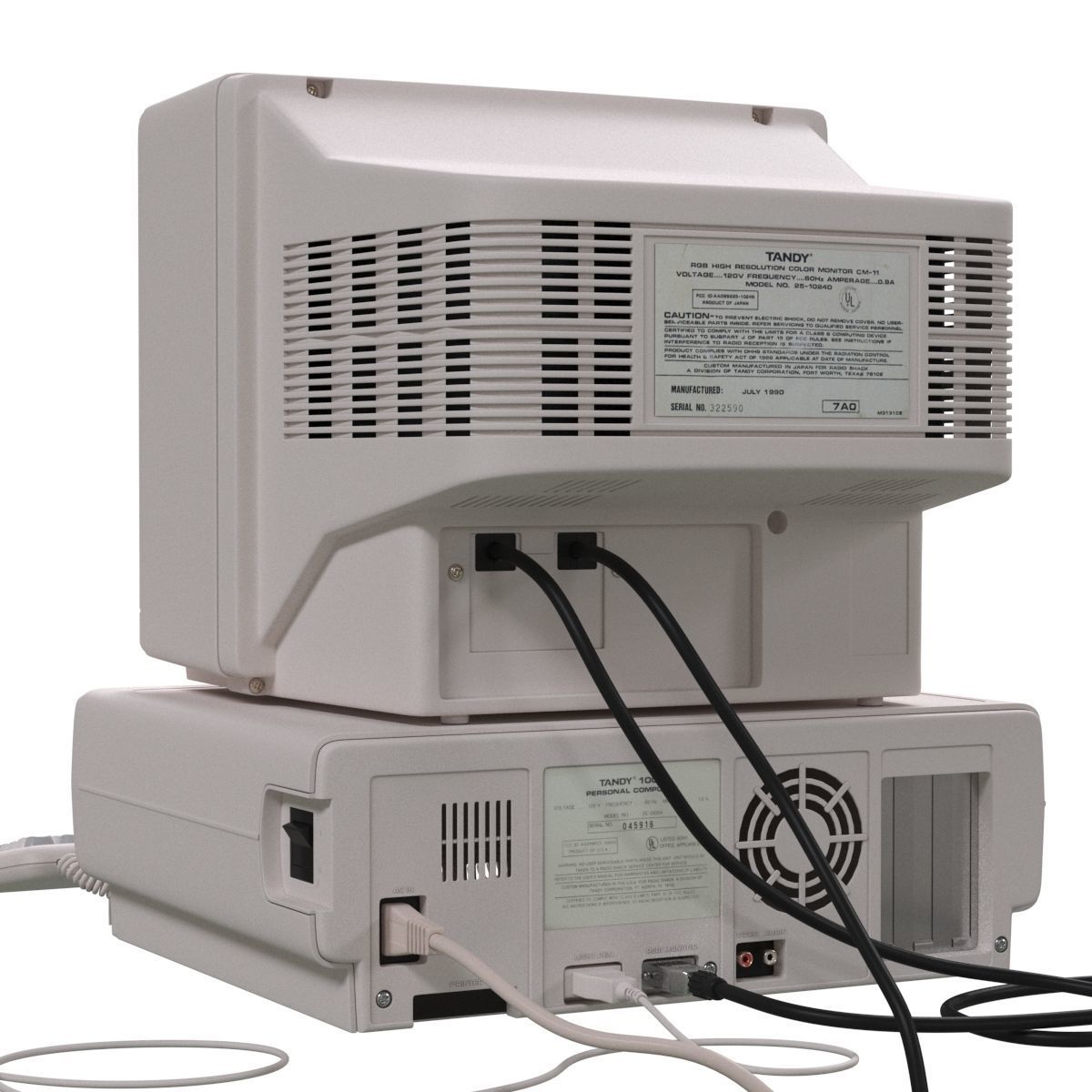 Tandy 1000 Personal Computer 3D model_1