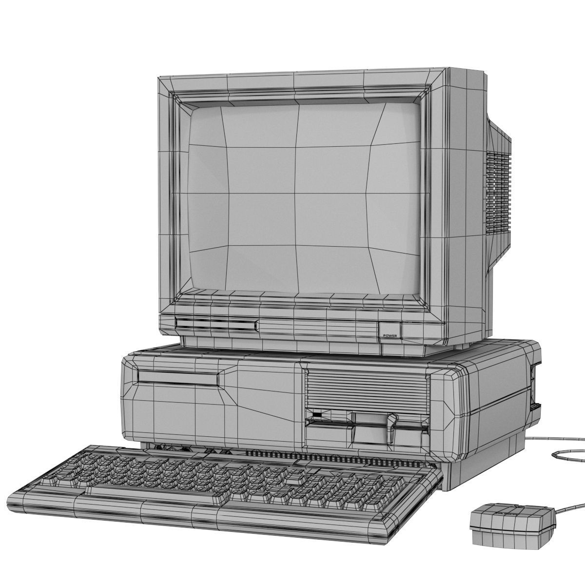 Tandy 1000 Personal Computer 3D model_2