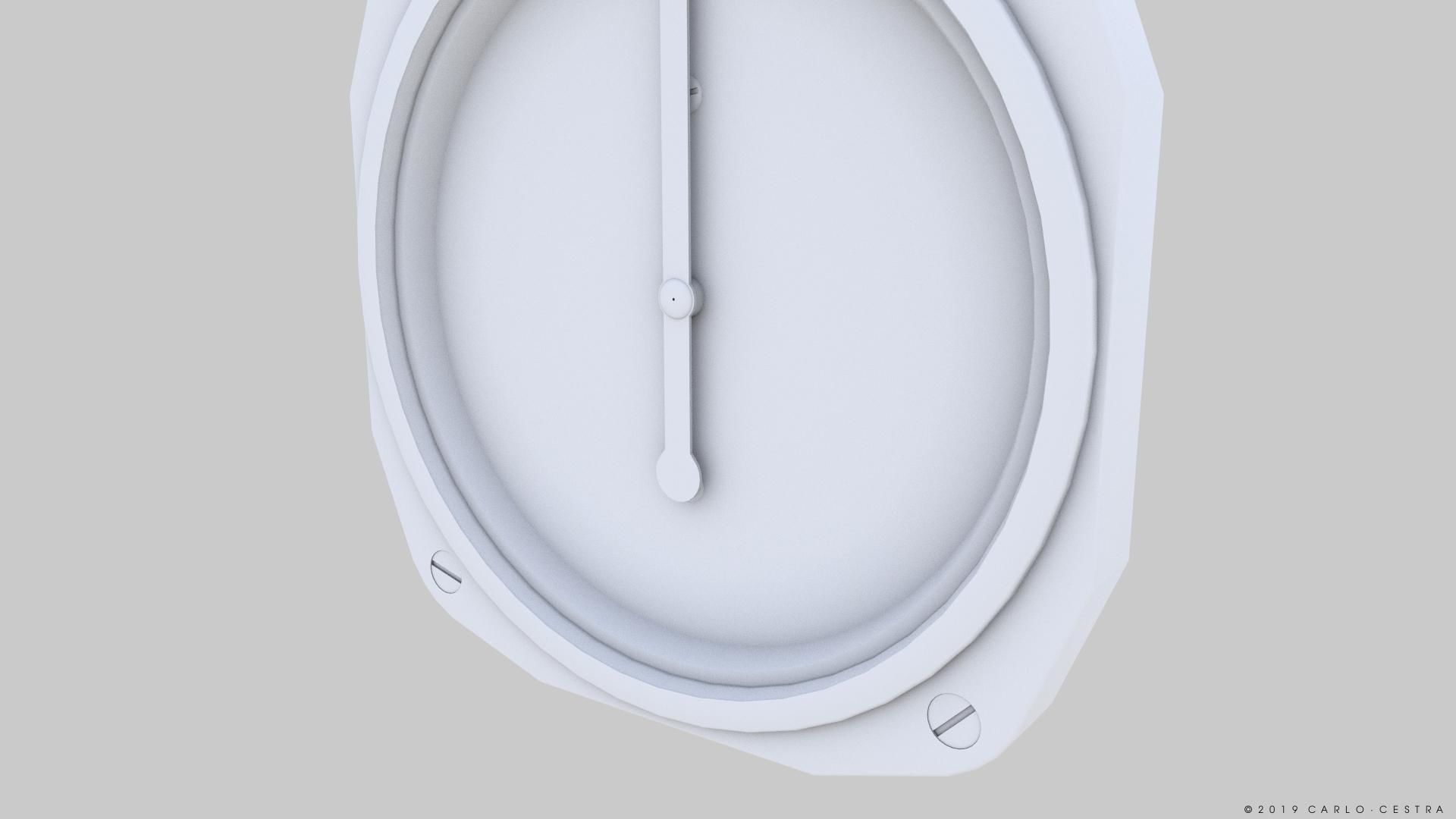 US TACHOMETER GAUGE Low-poly 3D model_12