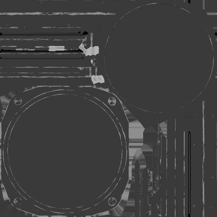 US TACHOMETER GAUGE Low-poly 3D model_6