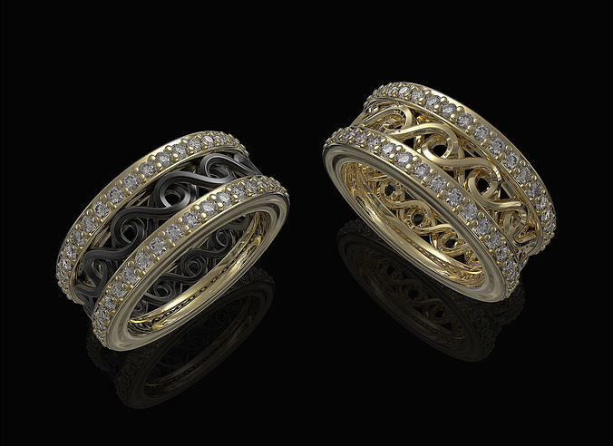 Twisted Band Ring 3D print model
