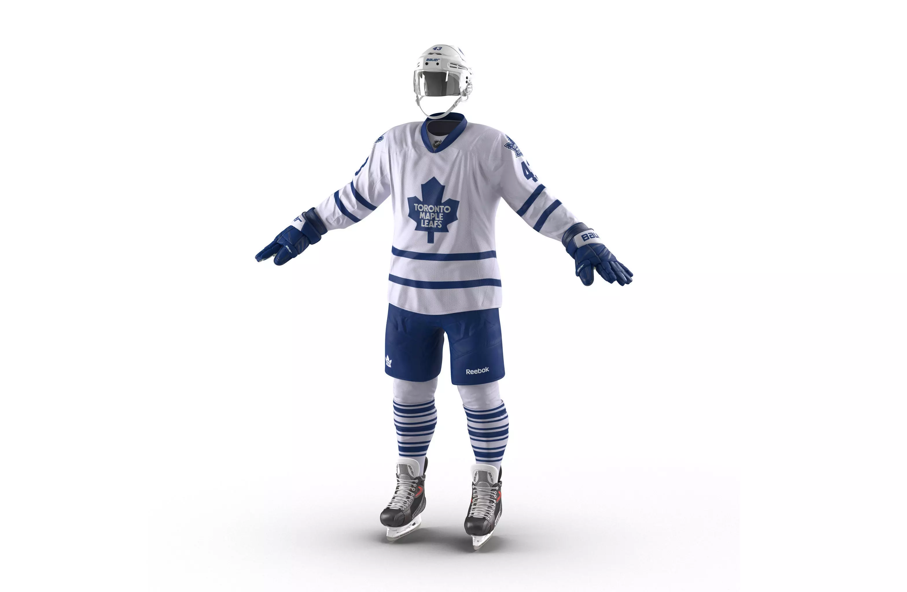 Hockey Equipment Toronto Maple Leafs 3D model
